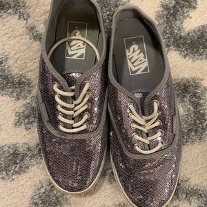 Vans sparkly shoes